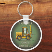 Forklift Truck Operator Quote Sleutelhanger (Voorkant)