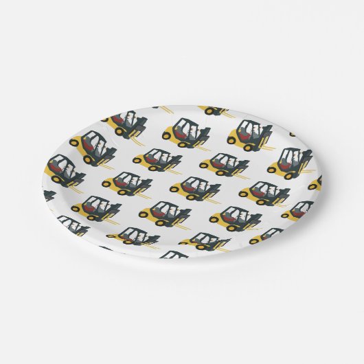 Forklift Truck Papieren Bordje (Gekanteld)