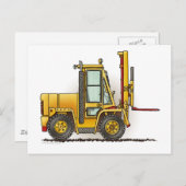 Forklift Truck Post Card Briefkaart (Voorkant / Achterkant)