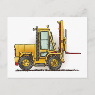 Forklift Truck Post Card Briefkaart
