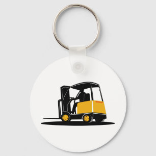 forklift truck retro sleutelhanger