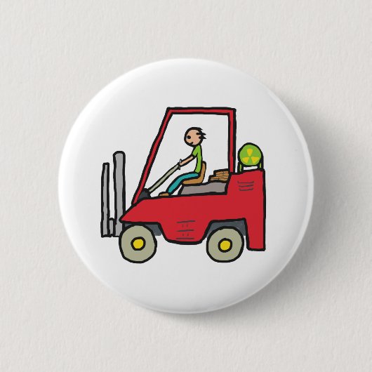 Forklift Truck Ronde Button 5,7 Cm (Voorkant)