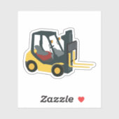 Forklift Truck Sticker (Vel)