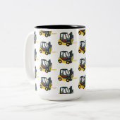 Forklift Truck Tweekleurige Koffiemok (Voorkant links)