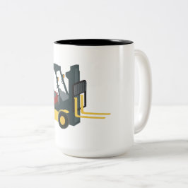 Forklift Truck Tweekleurige Koffiemok
