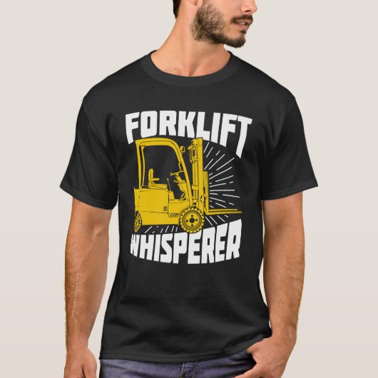 Forklift Whisperer Driver Operator Gift T-shirt (Voorkant)