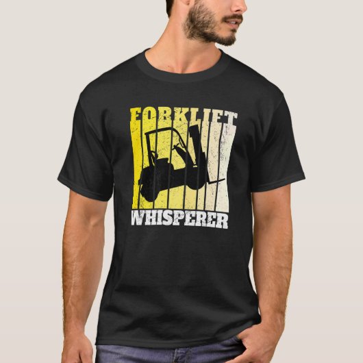 Forklift Whisperer Warehouse Forklift Operator T-shirt (Voorkant)