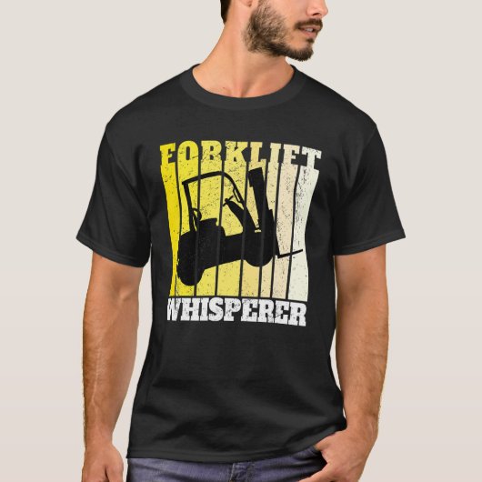 Forklift Whisperer Warehouse Forklift Operator T-shirt (Voorkant)