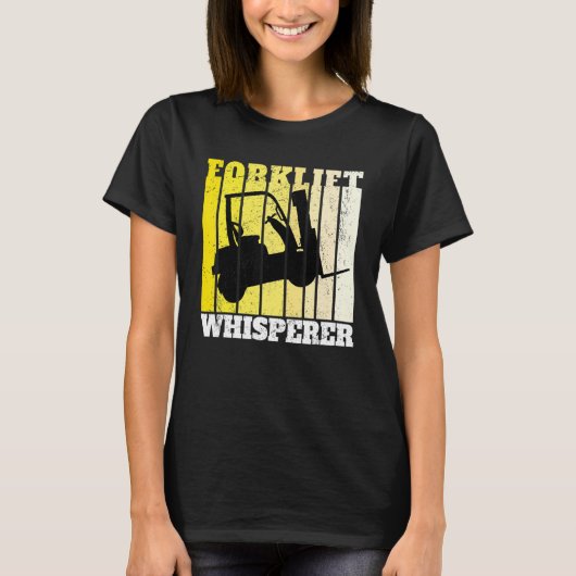 Forklift Whisperer Warehouse Forklift Operator T-shirt (Voorkant)