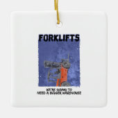 Forklifts Parody Keramisch Ornament (Voorkant)