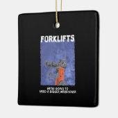 Forklifts Parody Keramisch Ornament (Links)