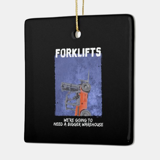 Forklifts Parody Keramisch Ornament (Links)