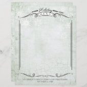 Forkmes met kerstfeestmenu borstkop (Voorkant / Achterkant)