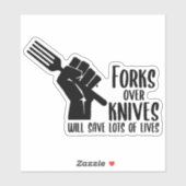 Forks over Knives, Vegan Sticker (Vel)