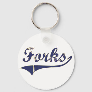Forks Washington Classic Design Sleutelhanger