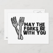 Forks zijn bij jou briefkaart (Voorkant / Achterkant)