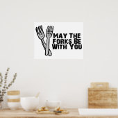 Forks zijn bij jou poster (Keuken)