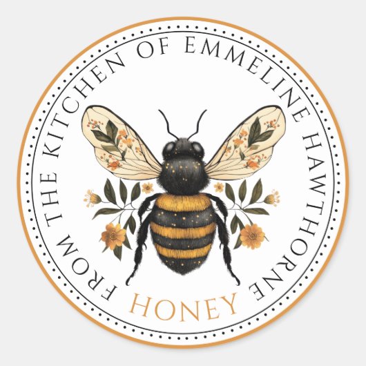 Form the Kitchen Of Floral Bee Honey Label (Voorkant)