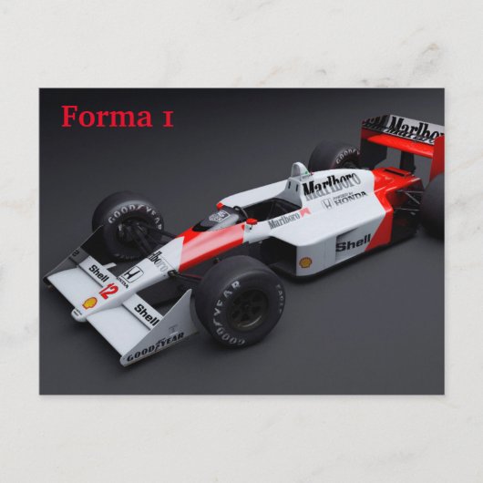 Forma 1 auto briefkaart (Voorkant)