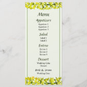 Forma Citrinum Orchideeën Menu... Menu (Voorkant)