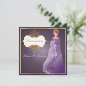 Forma Quinceañera/plum Kaart (Staand voorkant)