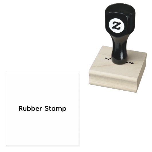 Formaat 5 x 5 cm zelfinkende rubberen stempel (Gestempeld)