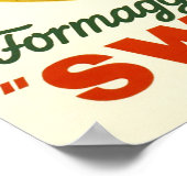 Formaggio vero Emmental Svizzero, Zwitserland Poster (Hoek)