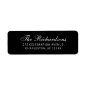 Formal and Classic | Dark Black Etiket (Voorkant)