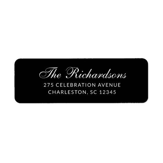 Formal and Classic | Dark Black Etiket (Voorkant)