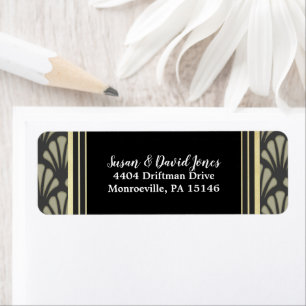 Formal Art Deco twwards vintage gray chic Etiket