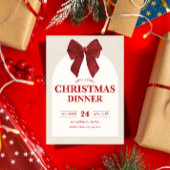 Formal Christmas Dinner Invitation | Elegant Hld Kaart