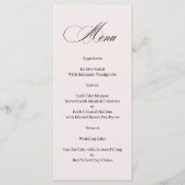 Formal Elegant Calligraphy Menu (Voorkant)