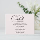 Formal Elegant Enclosure Card Details Informatiekaartje (Staand voorkant)
