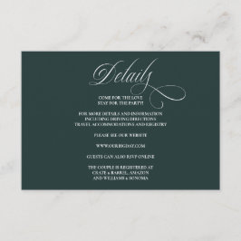 Formal Elegant Enclosure Card Details Informatiekaartje