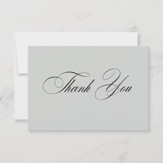 Formal Elegant Thank You Card Bedankkaart (Voorkant)