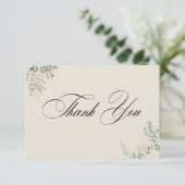 Formal Elegant Thank You Card Bedankkaart (Staand voorkant)