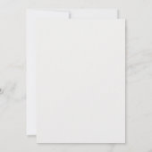 Formal Elevated Lys Ivory Modern Classic Wedding Kaart (Achterkant)