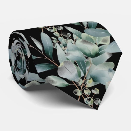 Formal Eucalyptus Neck Ties | Simple and Classic Stropdas (Opgerold)