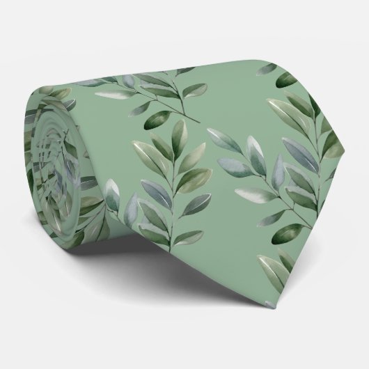 Formal Eucalyptus Neck Ties | Simple and Classic Stropdas (Opgerold)