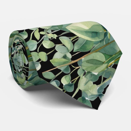 Formal Eucalyptus Neck Ties | Simple and Classic Stropdas (Opgerold)