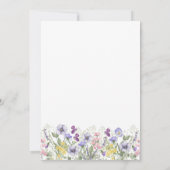 Formal Floral Monogram Crest Wedding Kaart (Achterkant)