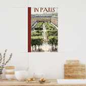 Formal Garden Courtyard Poster  Tree Lined Paths (Keuken)