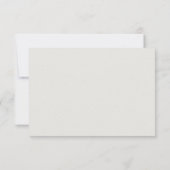 Formal Modern Classic Elevated Ecru Sm Wedding RSVP Kaartje (Achterkant)