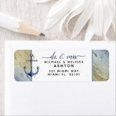 #Formal #Nautical Navy Blue & Gold #Waterverf Etiket (Insitu)