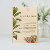 Formal Traditional Wedding Enclosure Card  Informatiekaartje (Staand voorkant)