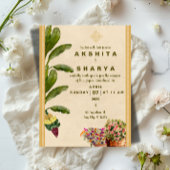 Formal Traditional Wedding Invitation  Kaart