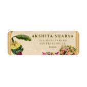 Formal Traditional Wedding Return Address Label  (Voorkant)