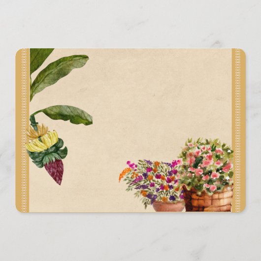 Formal Traditional Wedding Save the Date (Achterkant)