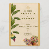 Formal Traditional Wedding Save the Date  (Voorkant)