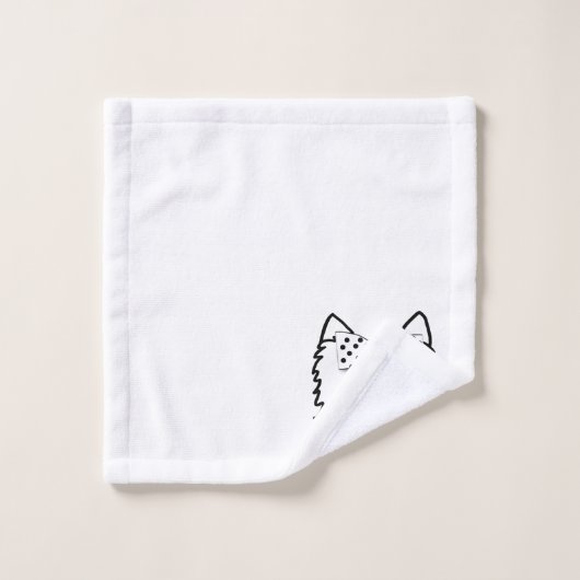 Formal Westie Girl Bad Handdoek (Wasdoekje)